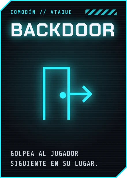 Una carta BACKDOOR desvaída, en manos de un proceso fantasma
