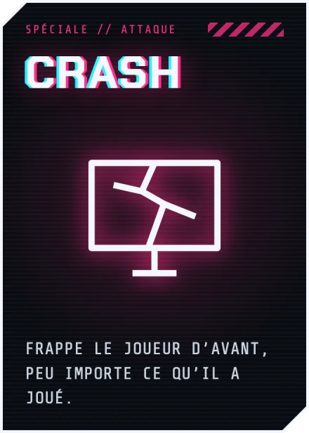 La carte CRASH