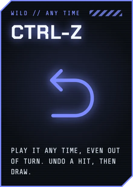 The CTRL-Z card